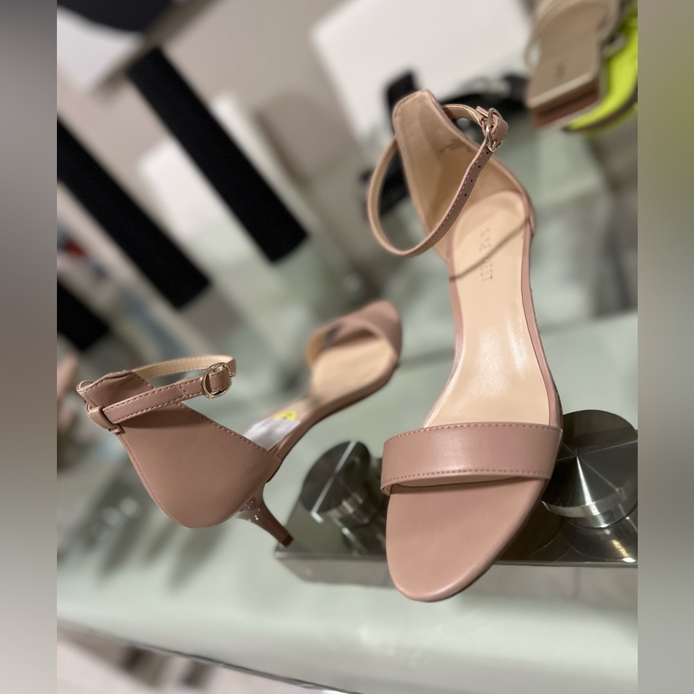 Nine West strap kitten heels